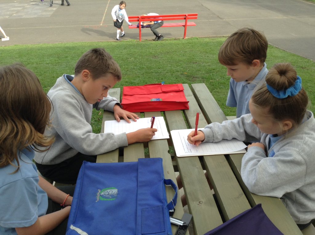 StAgnesY5's tweet image. Learning to code and she sequencing outside with our peers as the robots 😀 #stagnescomputing
