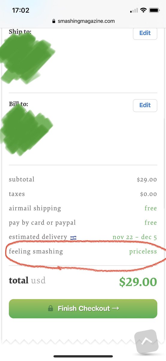 Just love to fill <a href="/smashingmag/">Smashing Magazine 🇺🇦 🏳️‍🌈</a> forms 😹