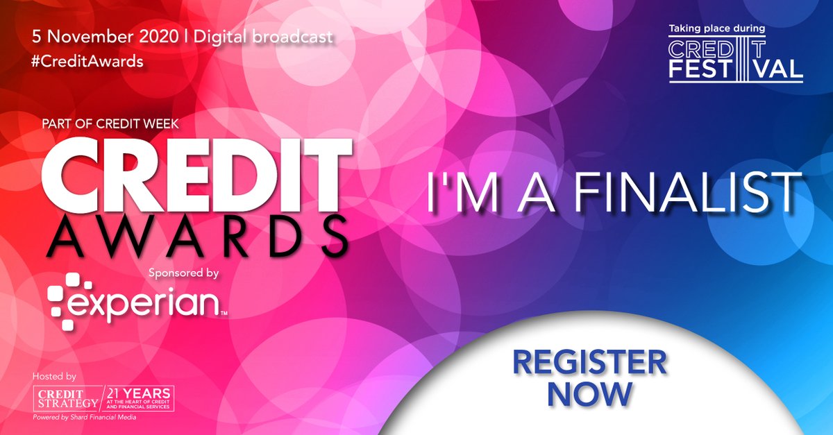 We're excited to be finalists in 4 categories for the #CreditAwards - Alternative Lender of the Year, Best Company to Work For, Fraud Prevention Team of the Year and Excellence in Open Banking!

Good luck to all the finalists!
