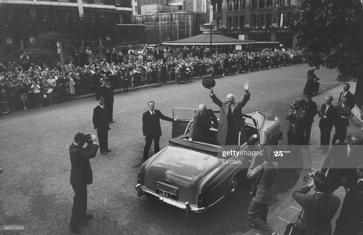 By the time of the 1959 election, Macmillan had turned the Tories fortunes around. In August he benefited from the state visit of President Eisenhower as the pair drove through London in an open topped Rolls Royce.