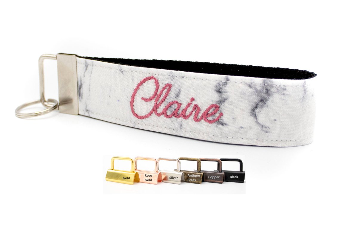 DesignsByNCK's tweet photo. Excited to share the latest addition to my #etsy shop: White Marble Keychain - Wrist Lanyard - Pick The Color For Your Custom Embroidered Name - White and Black Marbled Wristlet Key Fob https://t.co/w5LGsyXAPr #keyfobwristlet #custommonogram #marblekeychain https://t.co/VslpKWiS75