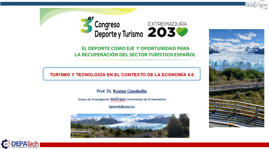 BioErgon's tweet photo. Esta tarde participamos con una ponencia titulada "Turismo y tecnología en el contexto de la economía 4.0" en el III Congreso Deporte y Turismo-Extremadura 2030. Pueden seguirlo en streaming a través del siguiente enlace: https://t.co/MnjSgpMaXC https://t.co/NIuNXX5qDZ