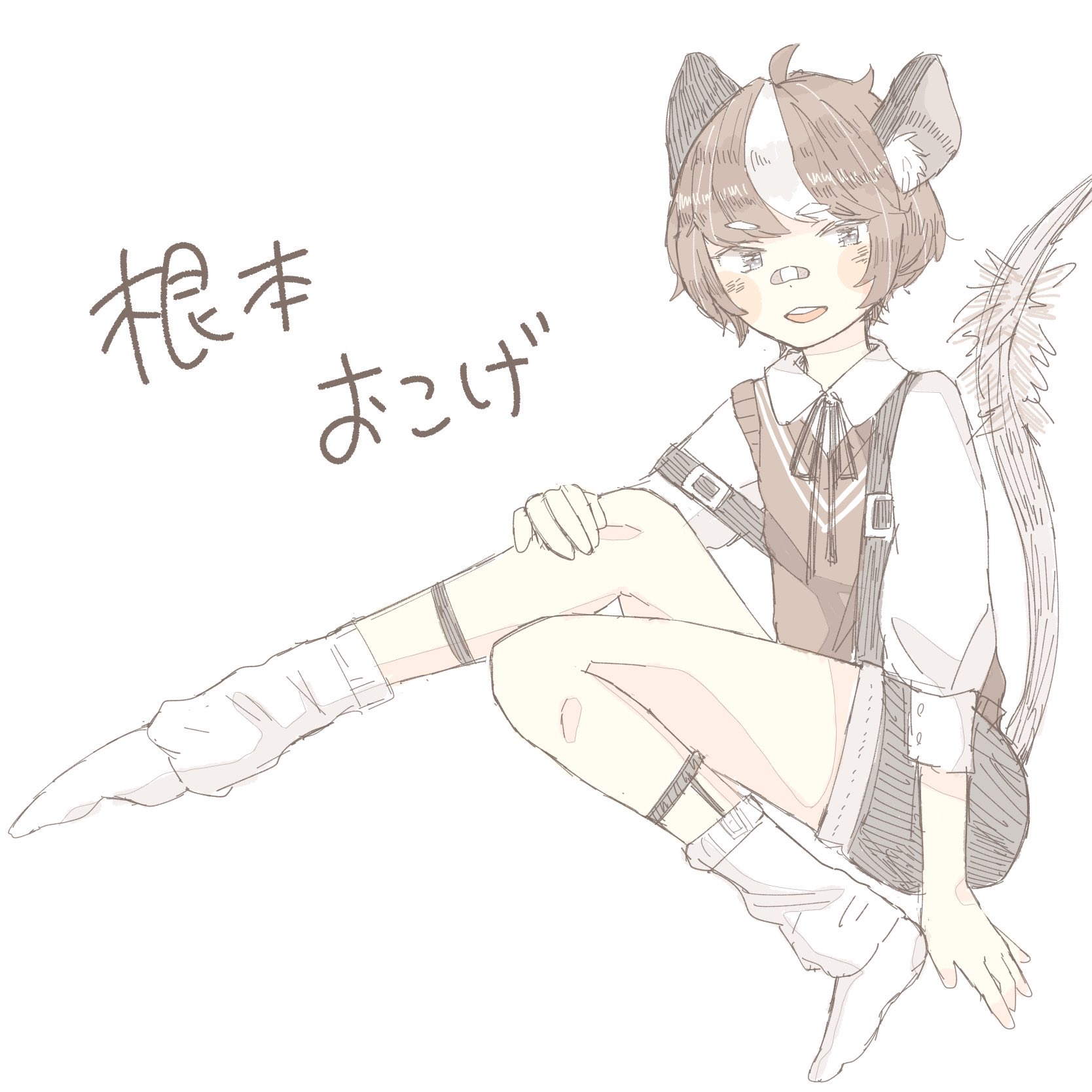 根本凪 おこげの擬人化デザイン 根本おこげ でイラストお待ちしてます 強欲