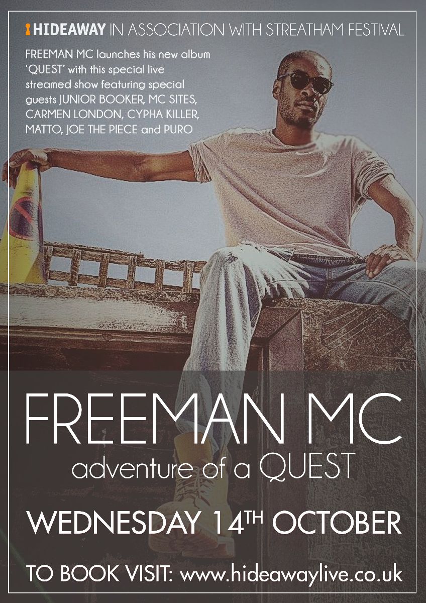 Hidewaway staff set shine on live stream with Freeman MC as part of #streathamfestival - mailchi.mp/hideawaylive/m…