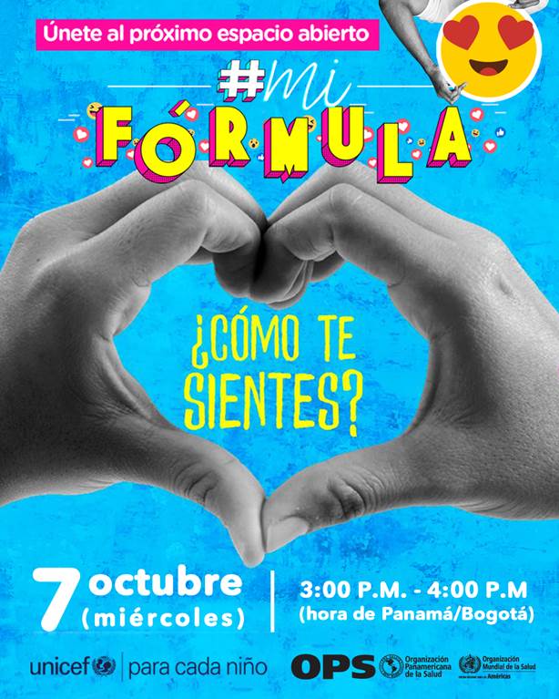 FChilePositivo's tweet photo. 📢HOY |07 OCT 17:00hrs Chile Invitades a #MiFormula, espacio creado por @uniceflac, donde jóvenes hablarán de "#SaludMental en tiempos de pandemia", presentando resultados de una encuesta donde  participaron 8300 jóvenes sobre este tema.

🖱️Inscripciones https://t.co/9TWEZa7lnT https://t.co/vuQlYVeXyr