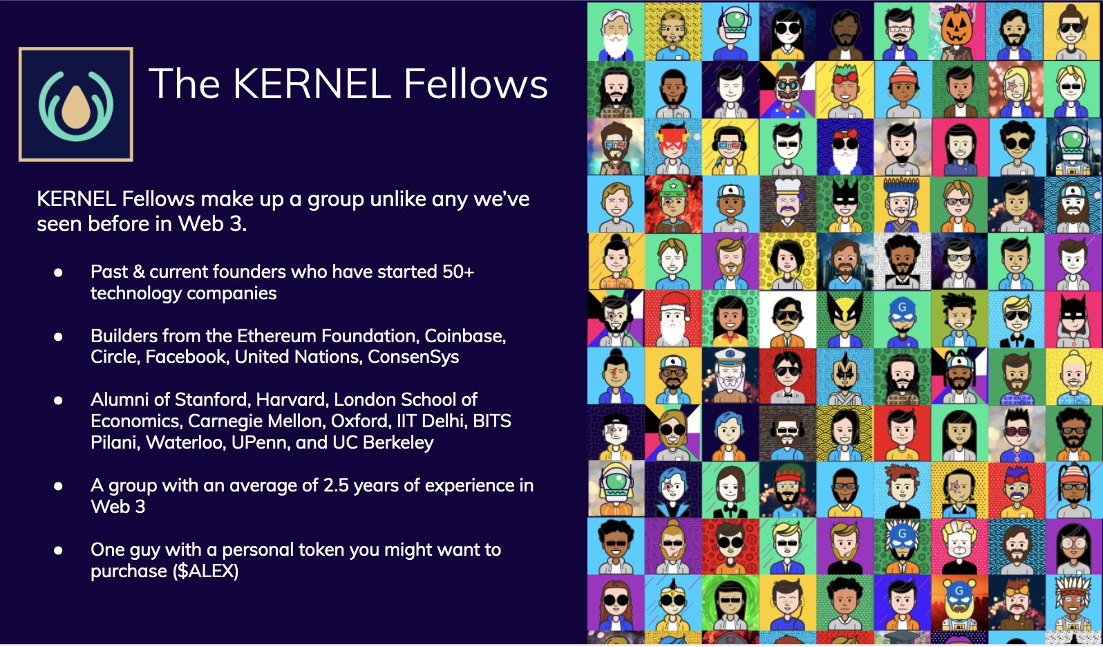 Kernel on X: KERNEL is made up of unique, incredible individuals. Genesis  Block included 200 builders from 48 countries building 75 Web 3 startups,  open source projects, and educational resources. The relationships