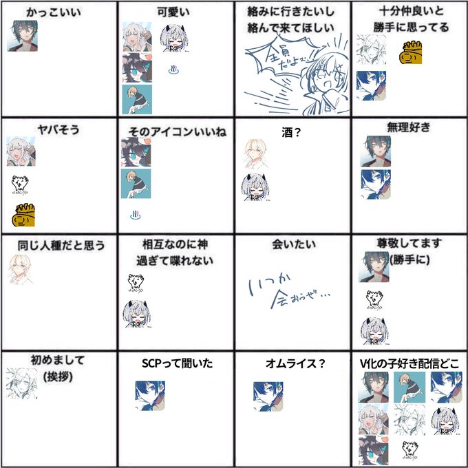 遅くなりましたがタグのアレです!!!
漏れあったら言ってください... 
