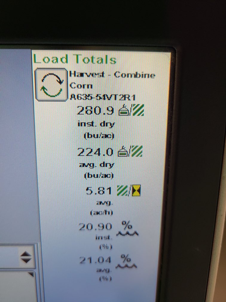 Harvest in WI is in full swing. @agrigold 635-54vt2 seems to be having a strong showing in Rock County as always! #WIcorn #agrigold #needmoresemis