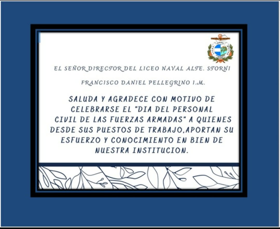 liceostorni's tweet photo. El 07 de Octubre se conmemora el día “Día del Personal Civil de las Fuerzas Armadas”, debido a la promulgación de la Ley Nº 20.239 “Estatuto para el Personal Civil de las FF.AA” sancionada por el Congreso de la Nación en el año 1973. #lnas. #personalcivil https://t.co/kQ1Y2XClnn
