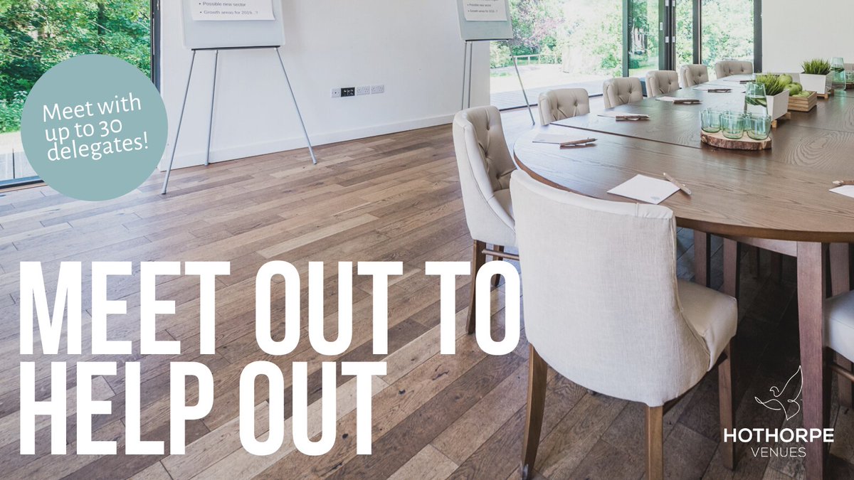 #Meetouttohelpout at The Woodlands! Exclusive use, spacious &amp; COVID safe – what more could you need? 
Book your meeting for up to 30 delegates now at hothorpe.co.uk/meetings
 
#meetings #eventprofs #eventspace #outdoorvenues #safeevents