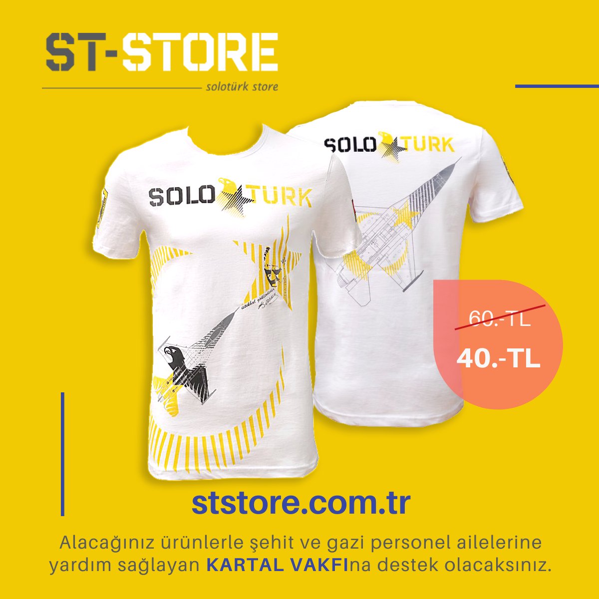 soloturk_store's tweet photo. SOLOTURK İstikbal Göklerdedir Tişört. Üstelik şimdi İNDİRİMDE!
Bu ve diğer indirimli ürünülerimizi incelemek için profilde bulunan web sitemizi ziyaret edebilirsiniz.
#solotürk #soloturk #ststore #solotürkürünleri #soloturkurunlari #solotürkstore #soloturkstore #tişört #indirim https://t.co/6qVTvll9o6