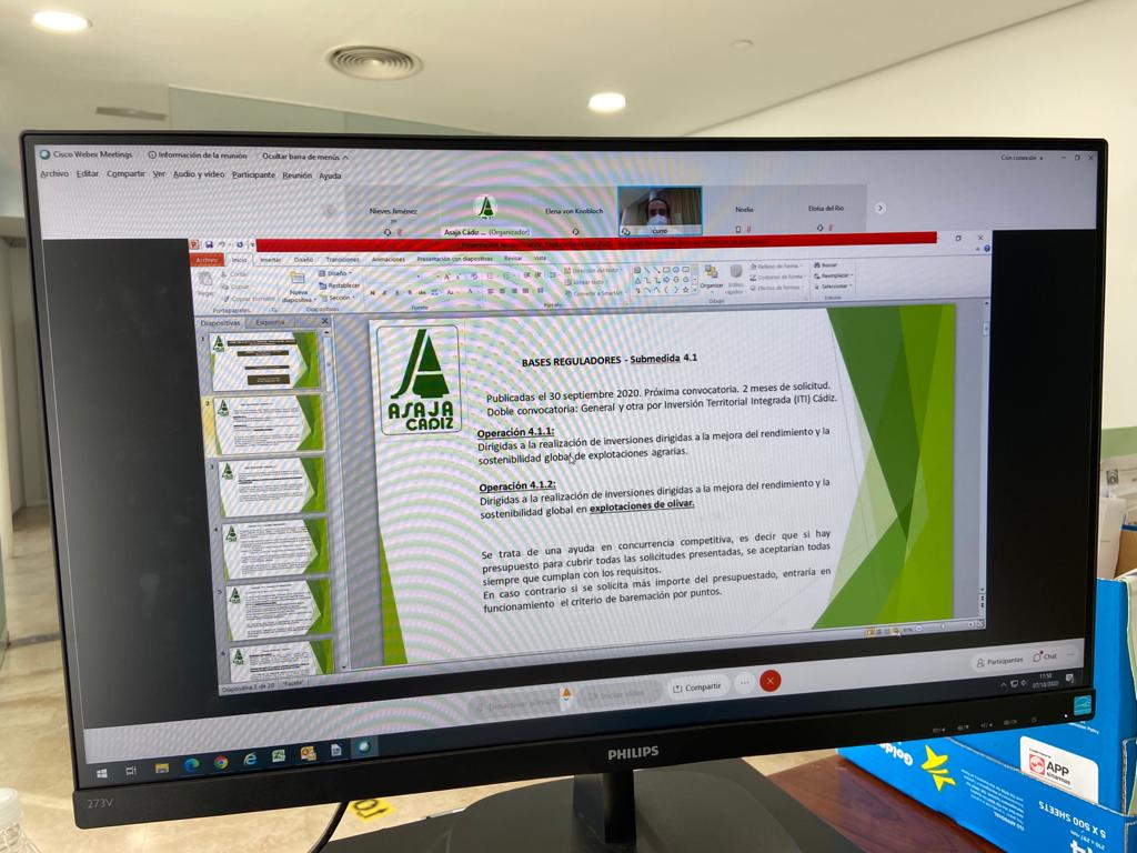 ASAJACADIZ's tweet photo. ✅Nuestra Jornada sobre Ayudas de Modernización e incorporación de Jóvenes para informar de las ayudas de incorporación de jóvenes en la ITI #Cádiz y de las bases reguladoras de las ayudas de modernización ha contado ¡¡con más de 💯 asistentes conectados!!
💪 ¡Seguimos! 💪 https://t.co/CiDwhRcE4q