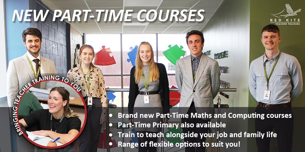 RedKiteTT's tweet photo. We've introduced a number of new Part-Time courses, giving you the flexibility to train to teach alongside your existing commitments. 

Find out more about our Part-Time and Full-Time #teachertraining courses by visiting our website 👉 https://t.co/CauCIbkfXw https://t.co/VFMVjYE8Ut