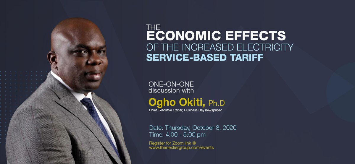 Join us tomorrow for a one-on-one discussion with Ogho Okiti, Ph.D.

Register now: thenextiergroup.com/events