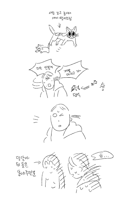 저녁 사러가다 겪은 일 