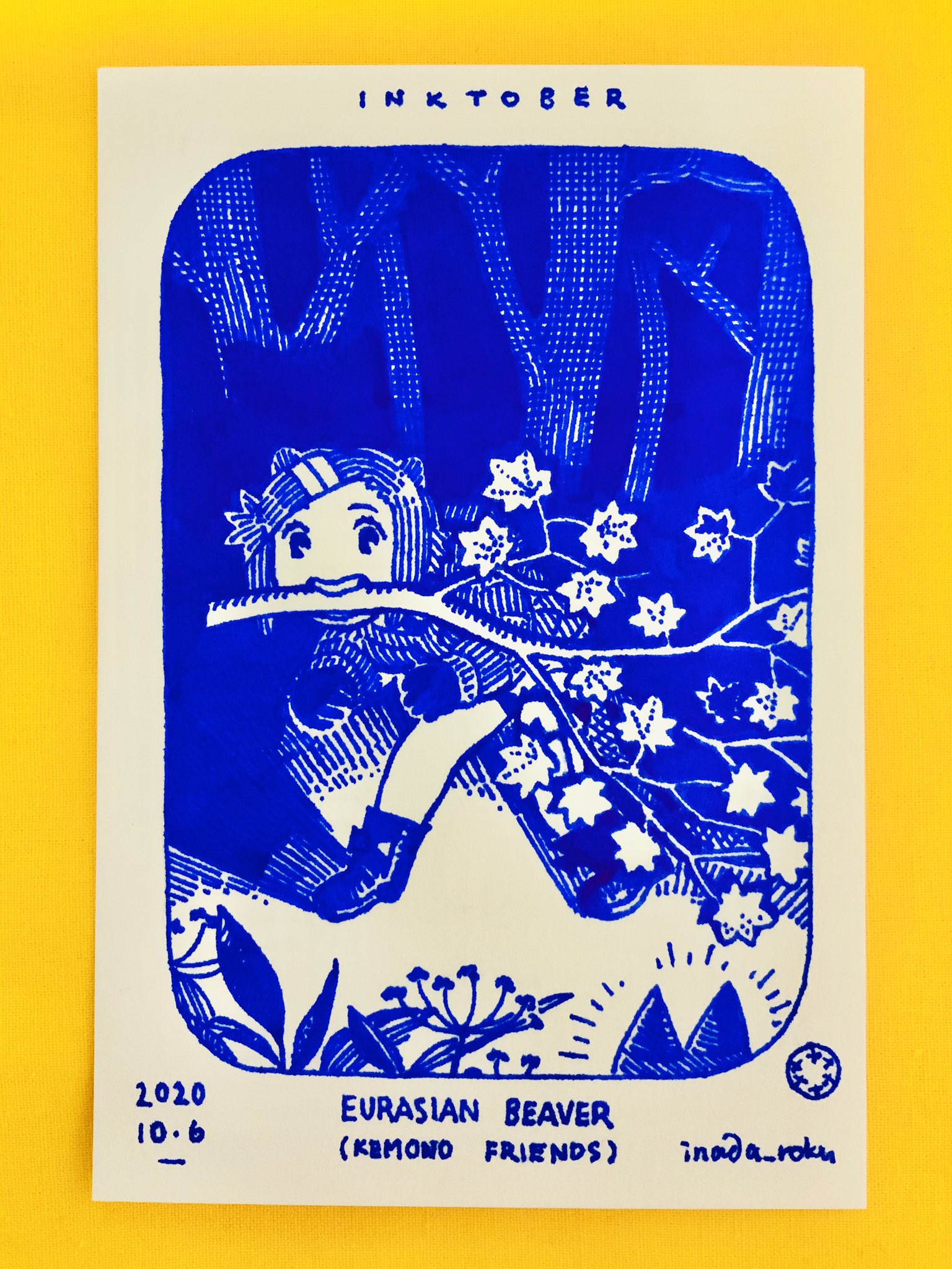 いなだ ヨーロッパビーバー Rodent けものフレンズ Inktober Inktober T Co Gchbolcxgt Twitter
