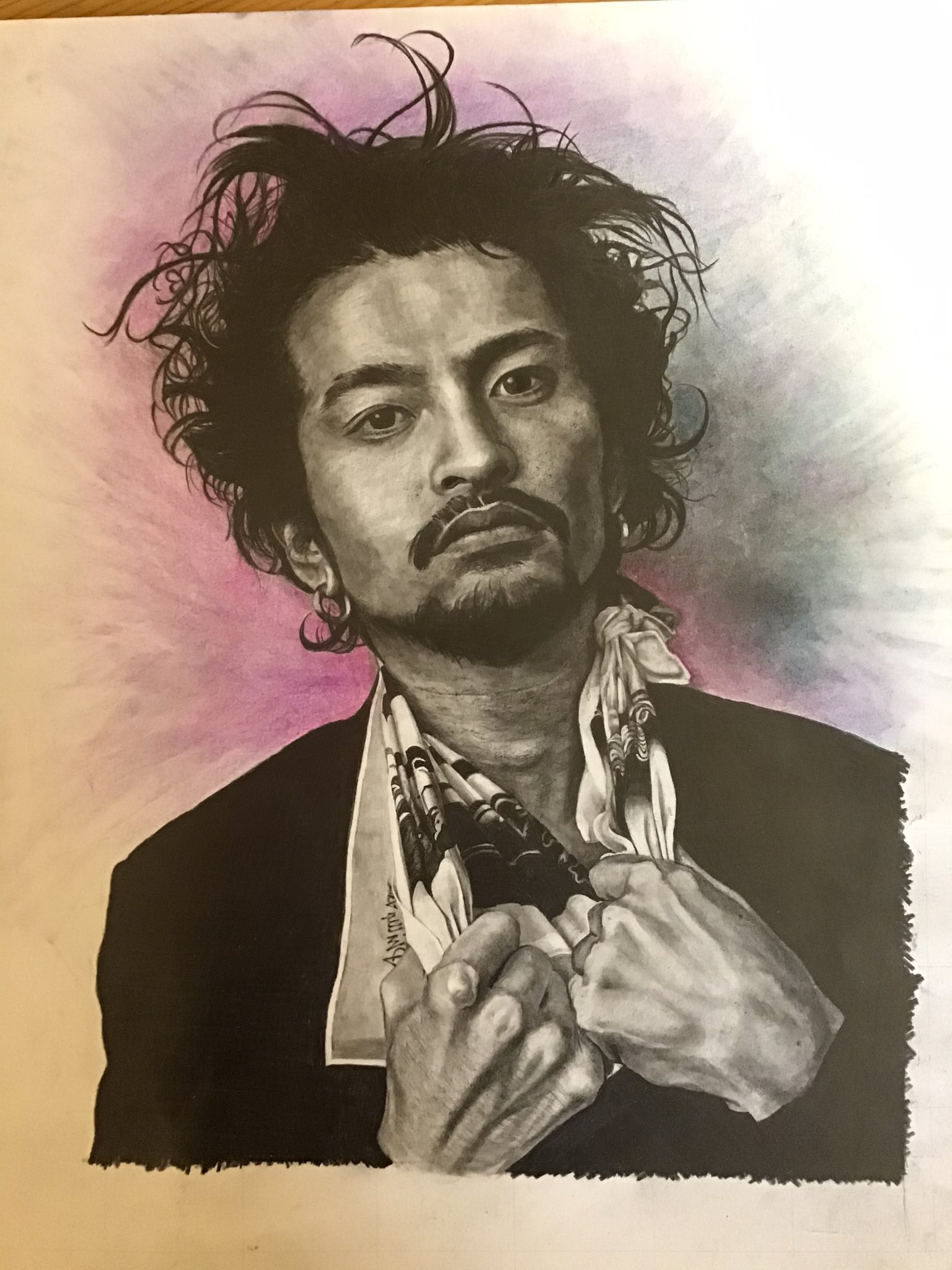 在庫処分・数量限定 kingunu 鉛筆画 人物画 常田大希 - 通販 - www