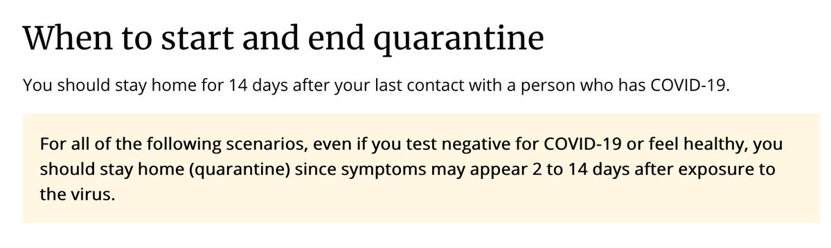 Dr. Redfield cited Pence's repeated negative tests as the reason he's safe to debate.The CDC states explicitly that "even if you test negative for COVID-19 or feel healthy, you should stay home (quarantine) since symptoms may appear 2 to 14 days after exposure to the virus."