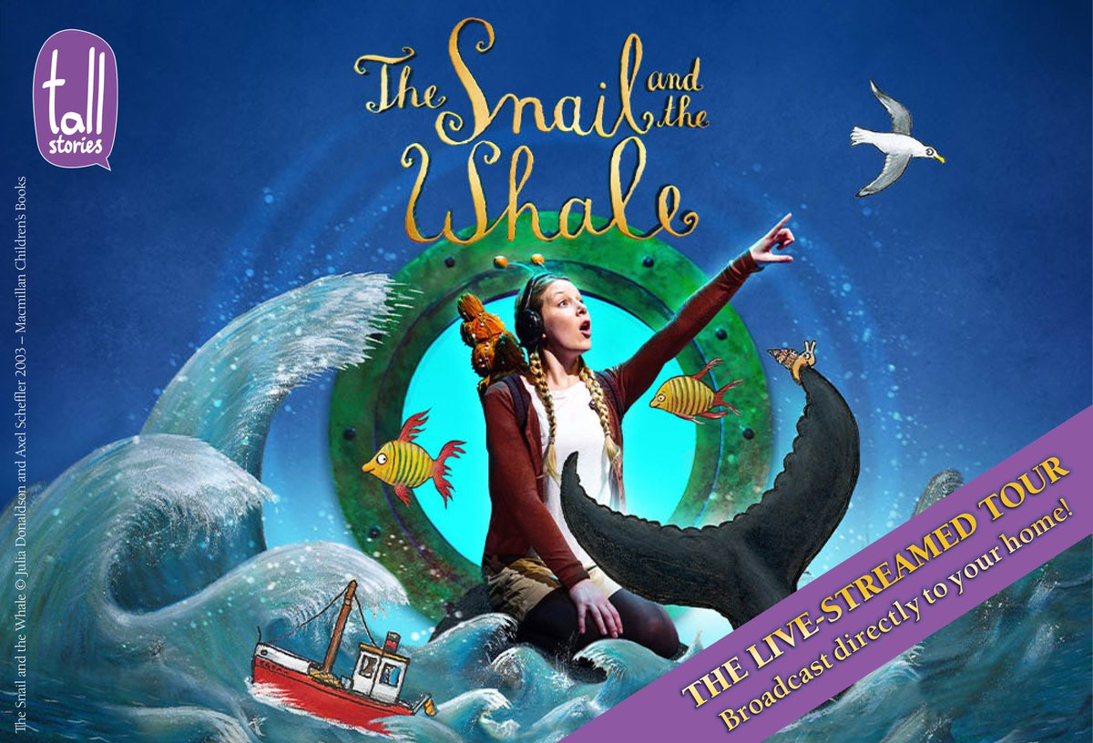 Tall Stories proudly present, exclusively for New Theatre audiences, a live-streamed performance to your home of “The Snail and the Whale”.
Saturday 24th October 2020 at 11am
Ages 4+
BOOK NOW ! https://t.co/5VUHcA5jid
#tallstoriesproductions #thesnailandthewhalelive https://t.co/TeboPR1zQI