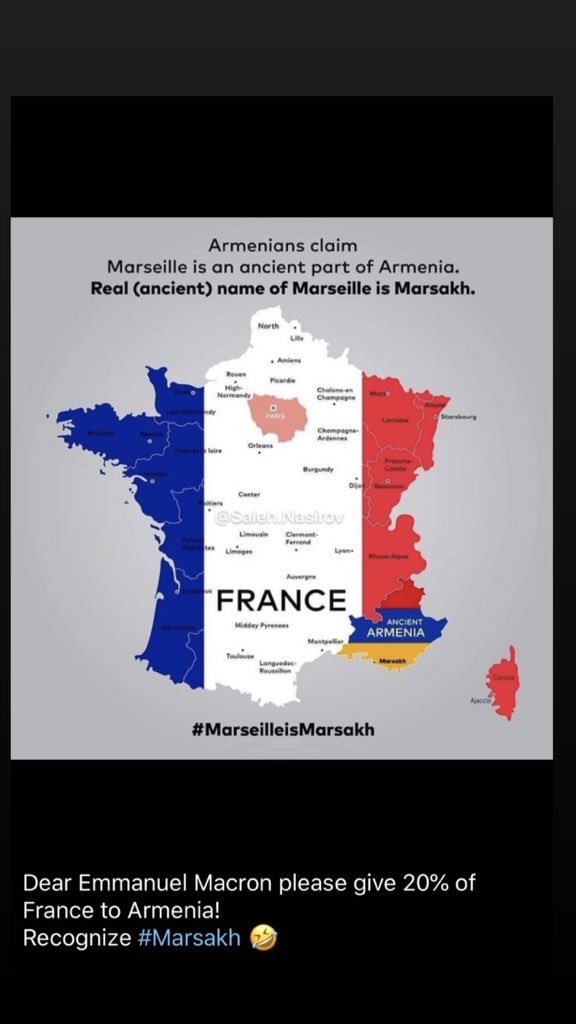 France is supporting #ArmenianTerrorists today by spreading #FakeNews ! #DontBelieveArmenia otherwise they will invade your lands as well.
