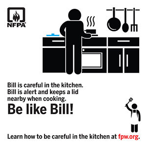 ArlingtonVaFD's tweet photo. Apparently Bill is a fire safety dynamo. Follow Bill's lead and be safe when cooking! #FirePreventionWeek #KeepALidOnIt #ButSeriouslyWhoIsBill? https://t.co/6BFjxqmUAw