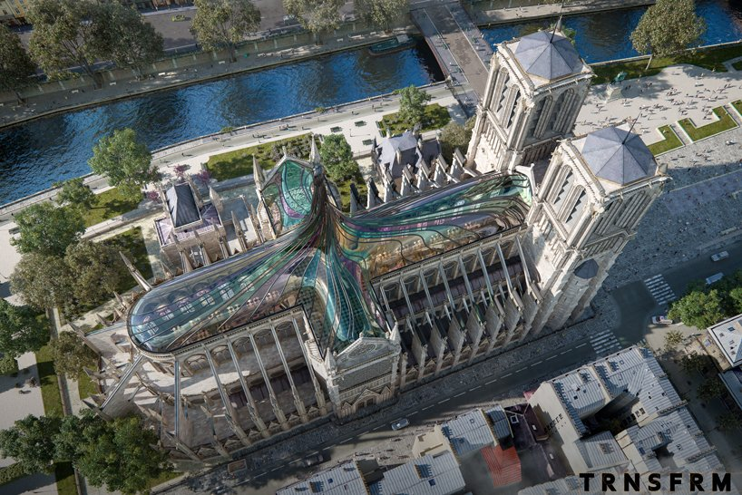 maximaxoo's tweet photo. #SciFi #Design: a #StainedGlass roof twists into a #spire for this #AlternativeVision of #NotreDame cathedral
https://t.co/b5mPi4yQsR via @DesignBoom https://t.co/koSm46exBM