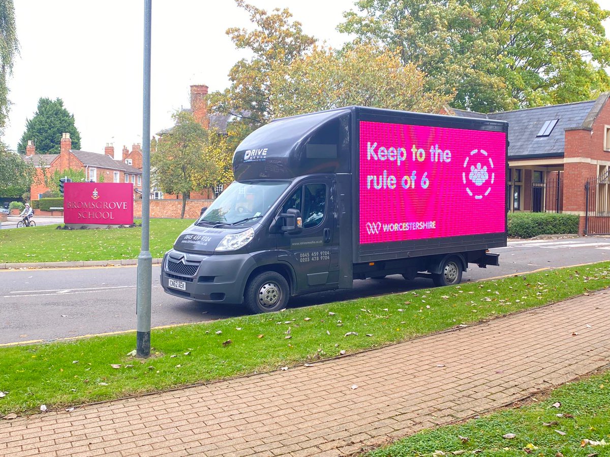 Our vans are making their way around the county carrying key messages to help keep us all safe and beat the virus. 

Keep your eyes peeled and let us know if you spot one.
#WorcestershireHour