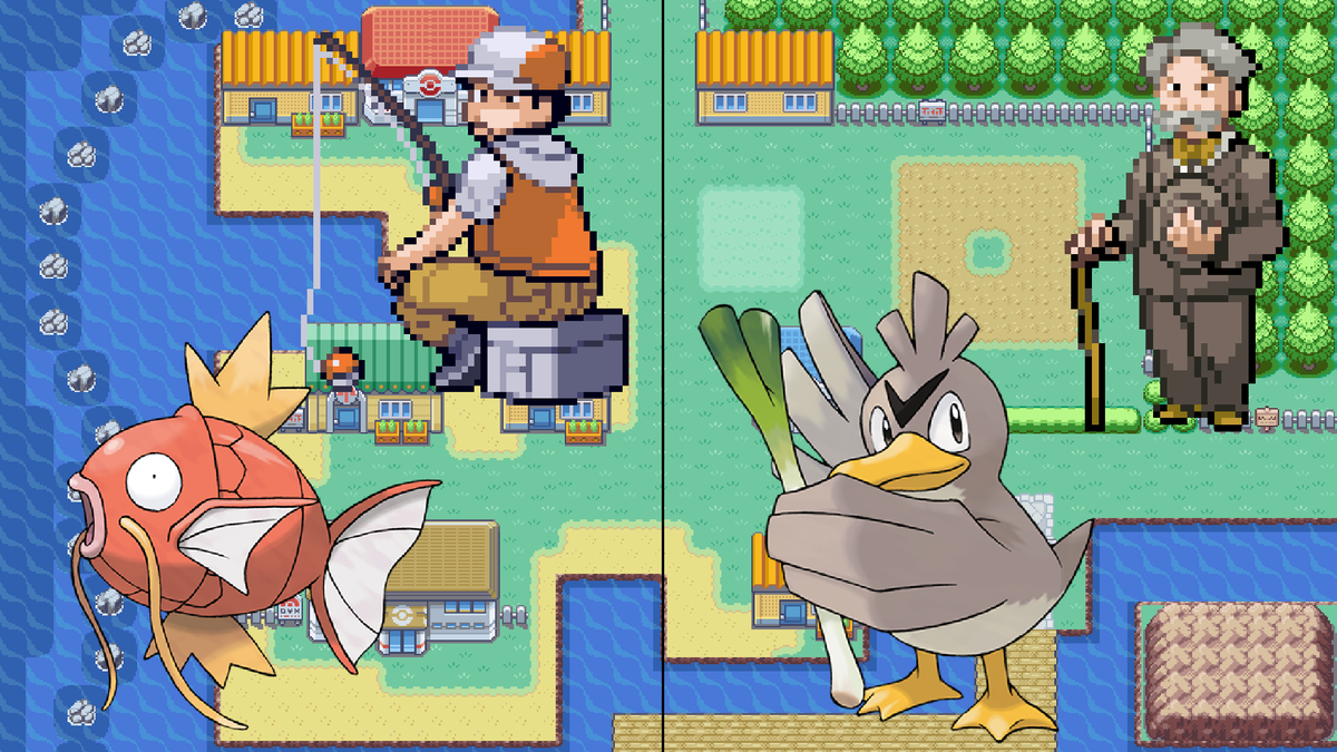 You arrive at Vermilion City. While at the Pokemon Centre a fisherman gives you and Old looking Rod. Unfortunately the only pokemon it seems to be capable of reeling in are magikarp. Also you meet a gentleman that wants to trade his Farfetchd for a spearow.