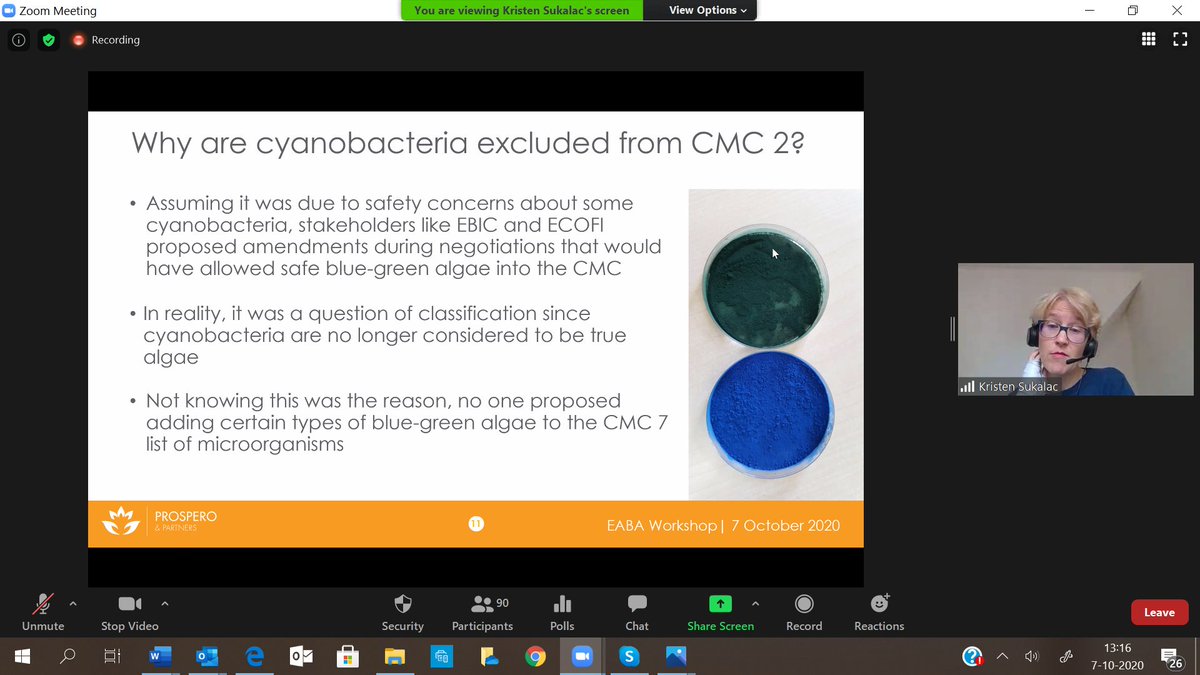 EABA_Algae's tweet image. @EABA_Algae #Algae #Biofertilizers &amp;amp; #Biostimulants webinar comes also with @KSukalac @ProsperoAG presenting: `Algae in EU fertilizing products: prospects based on the EBIC experience`. @Buildingonevent #microalgae #macroalgae #technology #regulation #implemention #prospects