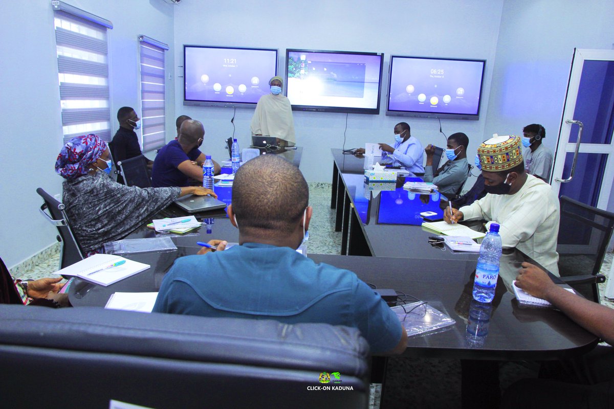 ClickOnKaduna's tweet photo. We are live at the Data Analytics Room of the state-of-the-art Amina J Mohammed SDGs Data Lab for the Click-On Kaduna DSFP Train The Trainers session.
Kindly follow this #Thread for live updates from the programme.
#ClickOnKadunaDSFP
#DataScience https://t.co/GYQRJNNoZC