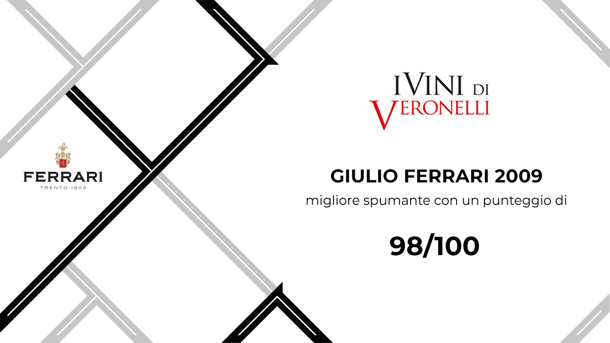 Giulio Ferrari 2009 has been proclaimed the best sparkling wine with a 98/100 score by #Veronelli 'Gold Guide to Italian Wines' #2021. This is another important achievement for our Great #GiulioFerrari Collection.