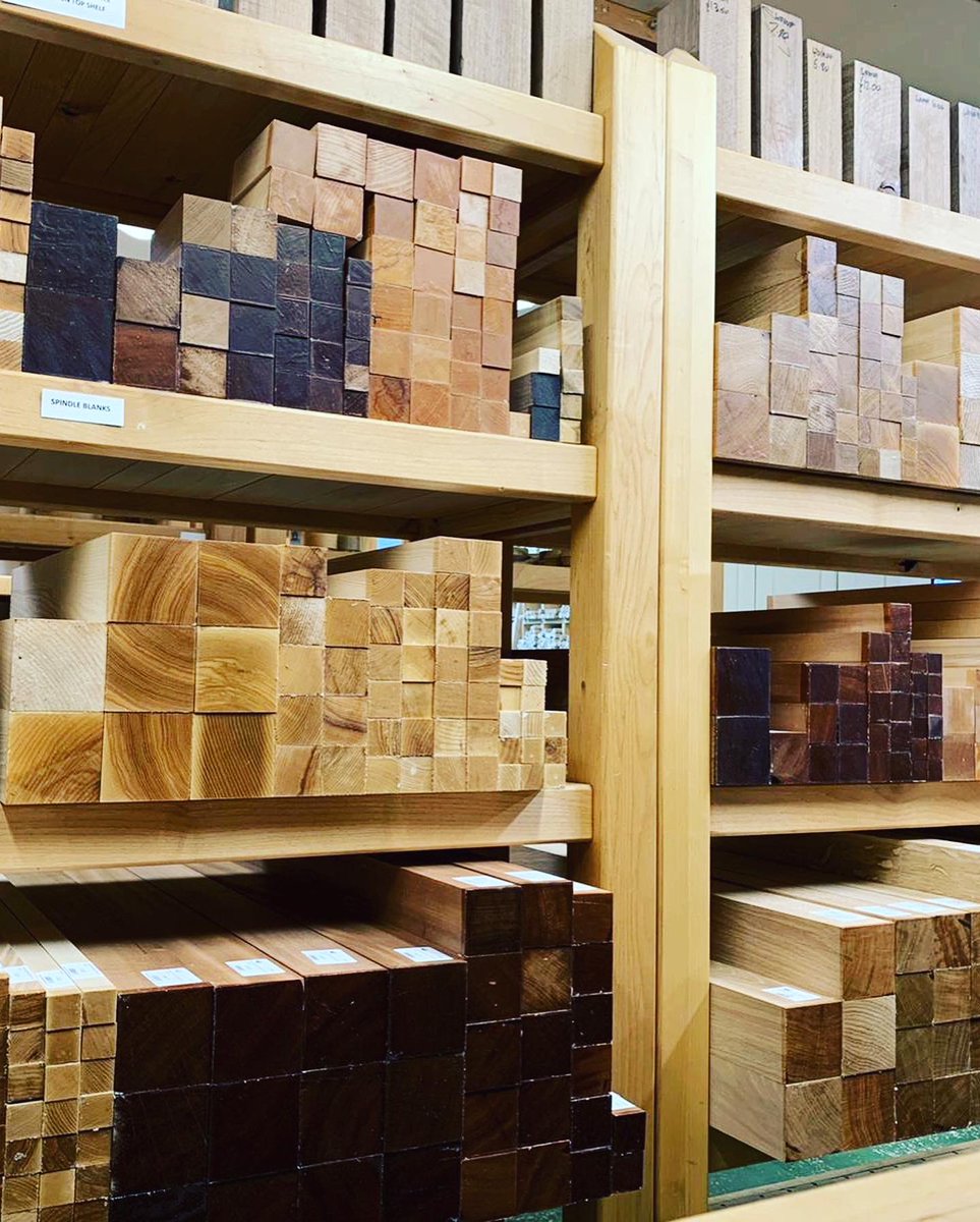 toolsandtimber's tweet photo. The shelves are currently bursting with stunning Spindle Blanks 😊

All Spindle Blanks are kiln dried and ready to use 🙌
They are also planed on all four sides making them ideal if you wish to include a square end for a piece of furniture😊
#furnituredesign #timber #mailorder https://t.co/ZagUbXyhnN