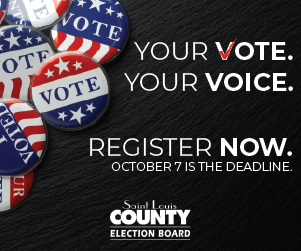 StLouisCoVotes's tweet photo. Today is the last day to register to vote in the November General Election! If you or someone you know still needs to do so, visit https://t.co/wOE4rGbgeS by 11:59 p.m. tonight. https://t.co/Ay5AUXXFLG