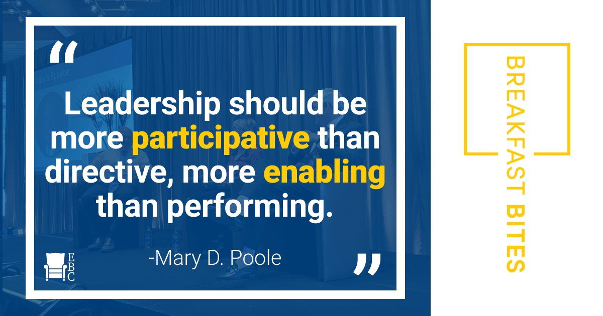 #WednesdayWisdom "Leadership should be more participative than directive, more enabling than performing." ~ Mary D. Poole 
.
.
.
.
.
#Inspiration #Leader #Coaching #Mindset #LeadershipDevelopment #EBC #Management #Entrepreneur #CSuite #BreakfastBites