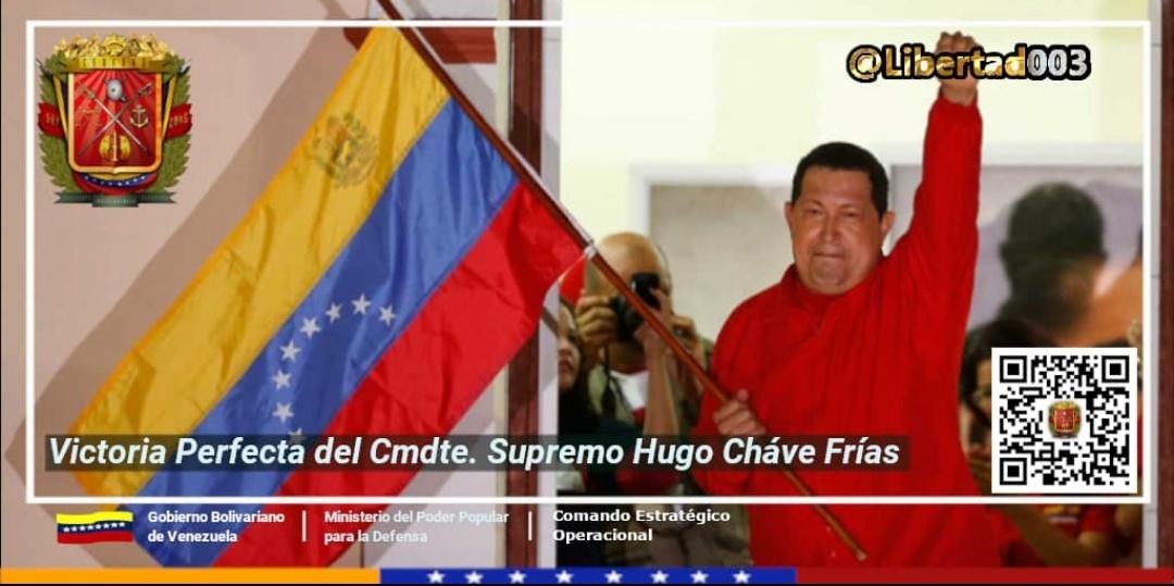 #7Oct|| A 8 años de la Victoria Perfecta obtenida por nuestro líder invicto, Comandante Supremo Hugo Chávez, hoy más que nunca nos declaramos Bolivarianos, Revolucionarios, Antimperialistas y profundamente Chavistas en defensa de la Patria y el Pueblo. #ChavezPropulsorDeVictorias https://t.co/qUIlFxFY9b