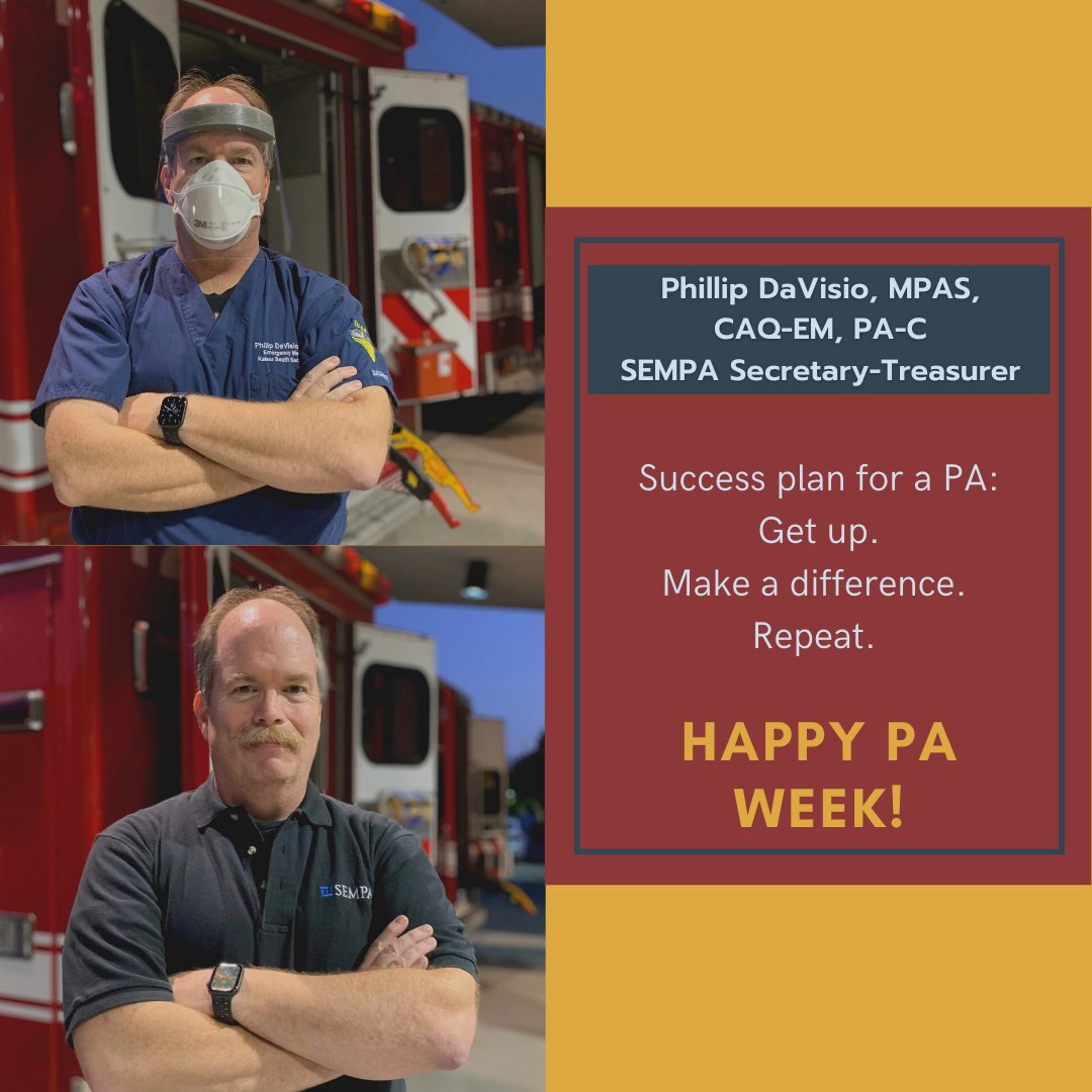 SEMPA360's tweet image. #frontlinepas #paweek #sempaorg #EmergencymedicinePA