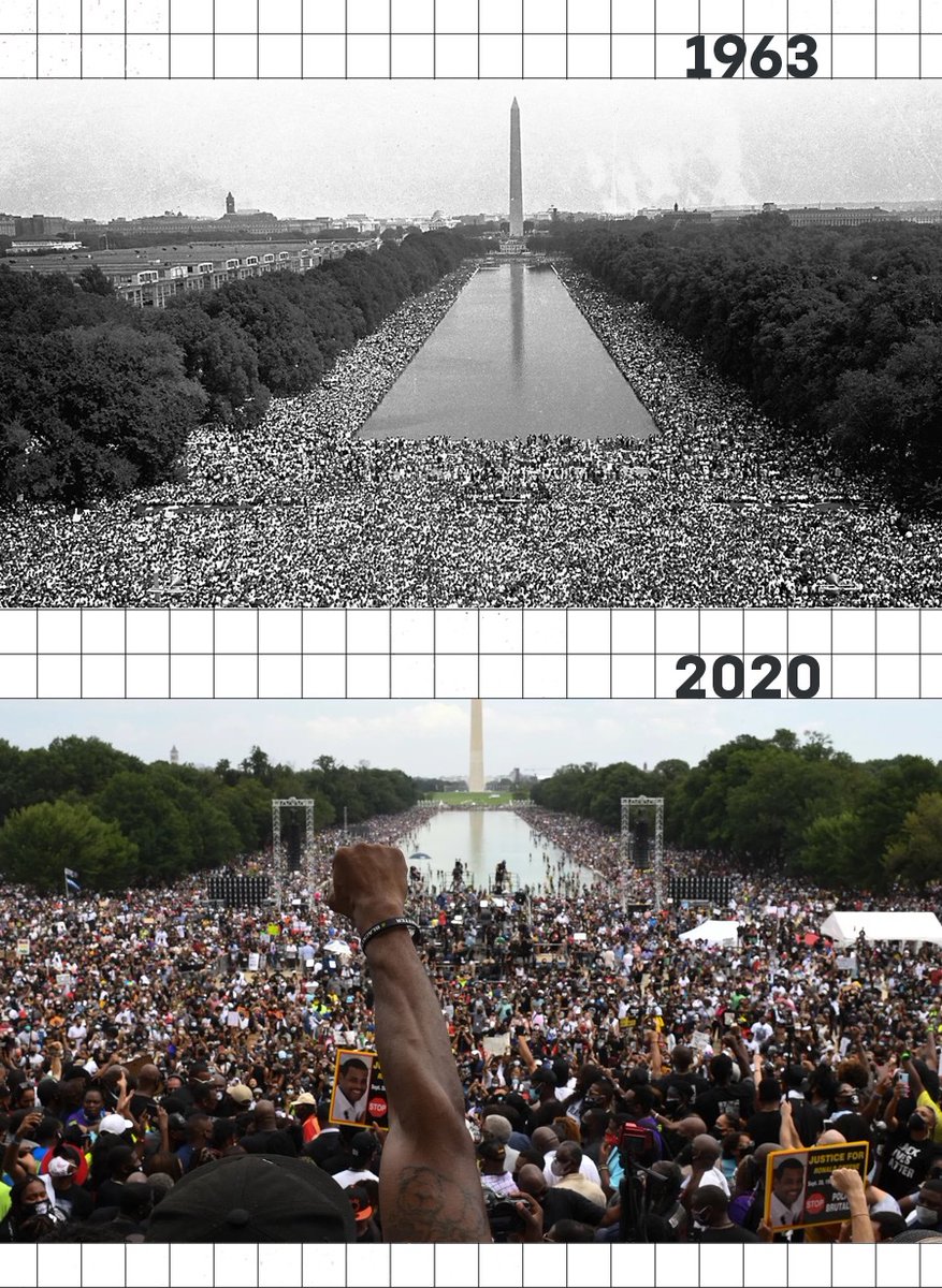 USA: 1963-- I have a dream 2020-- I can't breathe.