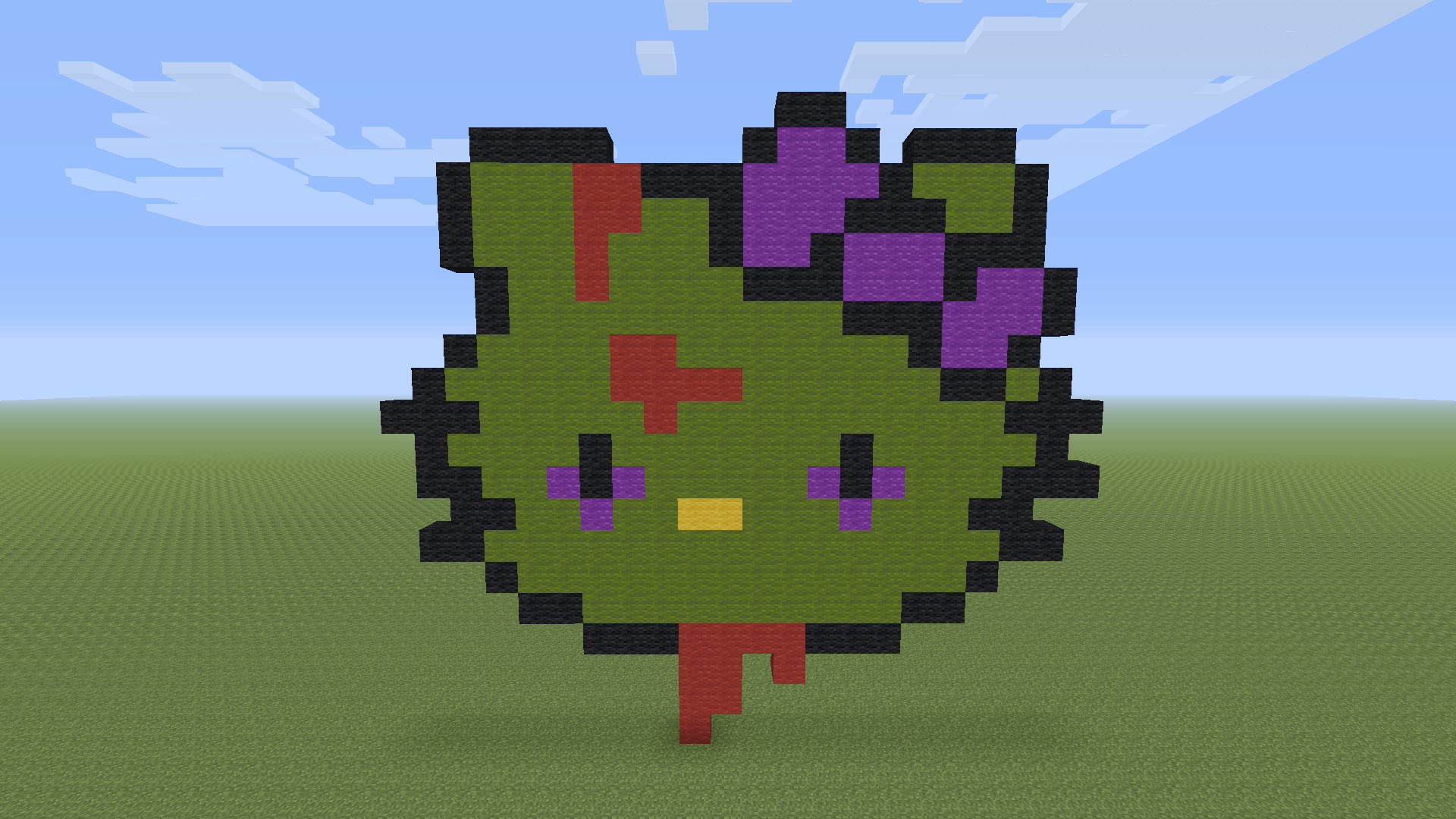 Zombie minecraft online pixel art