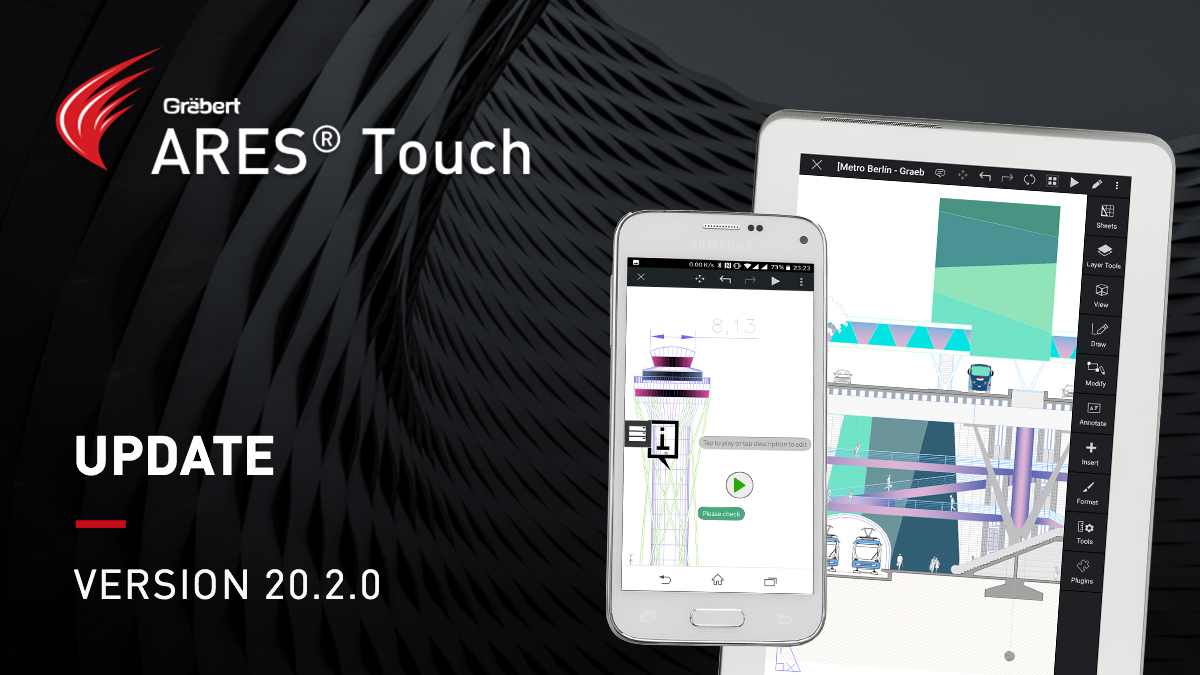 A modern editing solution for Mobile CAD users - ARES Touch. There have been recent improvements in ARES Touch version 20.2.0. Read more from graebert.com/history/aresto…