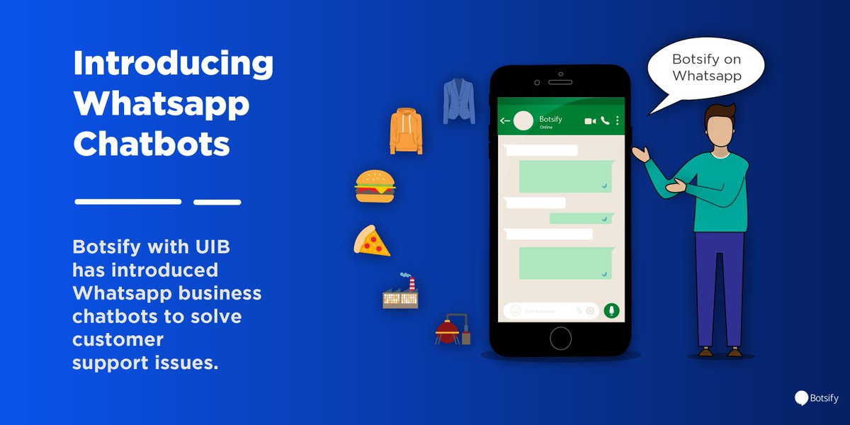 botsify_app's tweet photo. Hey folks, 👋
@Botsify adding a latest feature “WhatsApp chatbot”- Another chunk in your conversation that provides personalized chatting to level up customer experience.
Let’s grab your Whatsapp chatbot NOW👇
https://t.co/nKJRgAmBKZ
#whatsappchat #botsify #whatsappchatbot https://t.co/wUkhd2MB0z