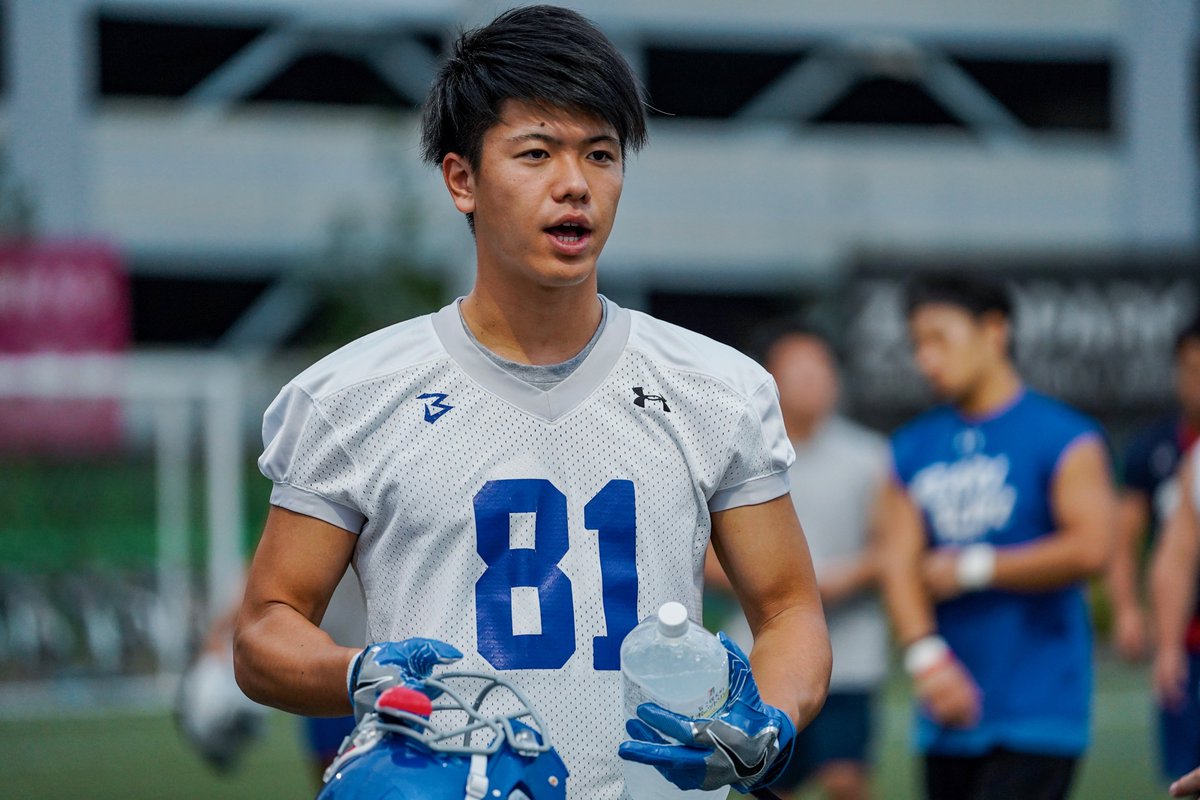 Big Blue Football 新人選手紹介 4 Wr 17 野呂 隼人選手 立命館大学出身 18年大学世界選手権日本代表選手 当時の代表選考で40ヤード最速を記録 快足に期待が集まります 同大学の先輩である近江選手とのコンビネーションにもご期待ください