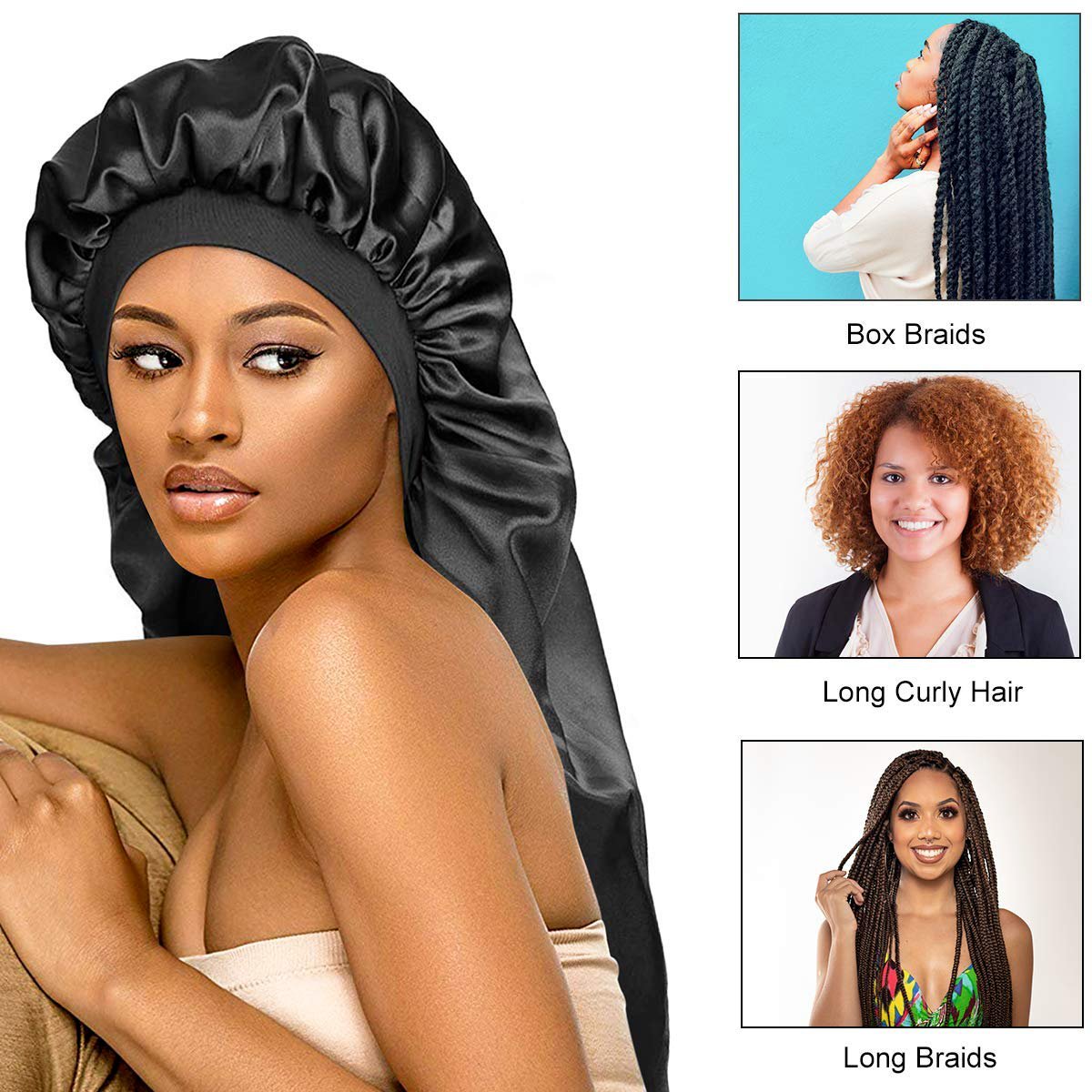 Extra Large Bonnet Sleep Cap Long Satin Night Cap For Braids Curly Hair Silk Nig

ebay.com/itm/3132324080…