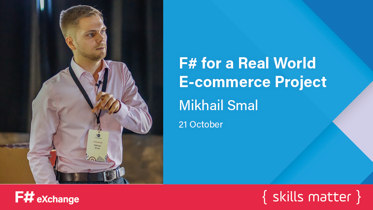 In this session <a href="/mvsmal/">Mikhail Smal</a> will debunk the myth that #fsharp isn't fit for business applications.

He'll share a #casestudy of how his #ecommerce organisation successfully transitioned from C# / JavaScript to go full tilt F#.

Learn more about #fsharpX: skillsmatter.com/fsharp