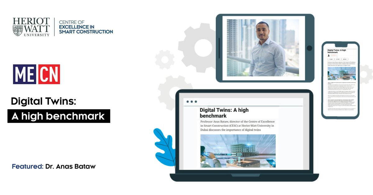 What is a digital twin - and how will the technology help reshape the construction industry? 

<a href="/CescDubai/">Centre of Excellence in Smart Construction (CESC)</a> director Dr Anas Bataw explains all in <a href="/MEConstructionN/">MEConstructionNews.com</a>:  meconstructionnews.com/43691/digital-…