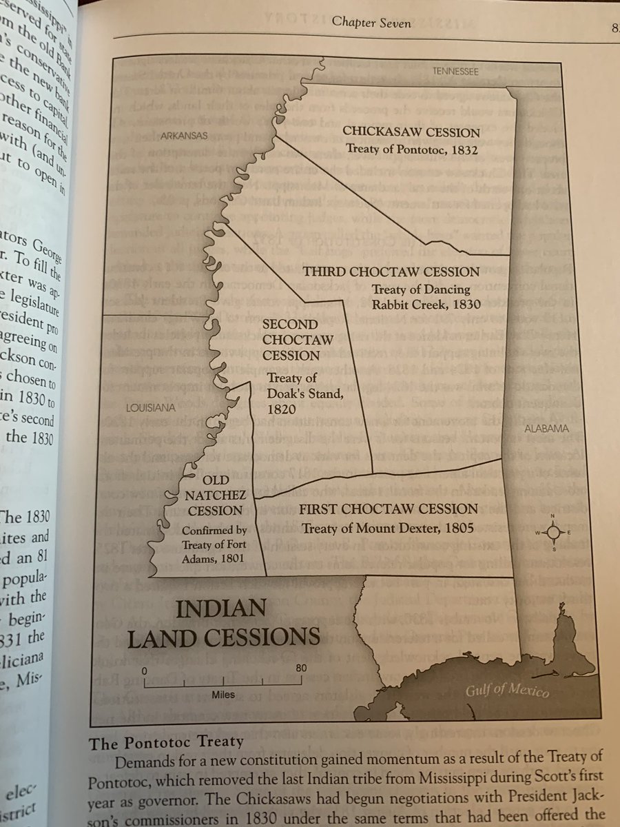 The Jacksonian-era politics of “Indian Removal” contributed to the timing of some sub-regions’ agricultural development. The 10-year difference between the Doak’s Stand and Dancing Rabbit Creek treaties affected the politics of central Mississippi quite a bit.
