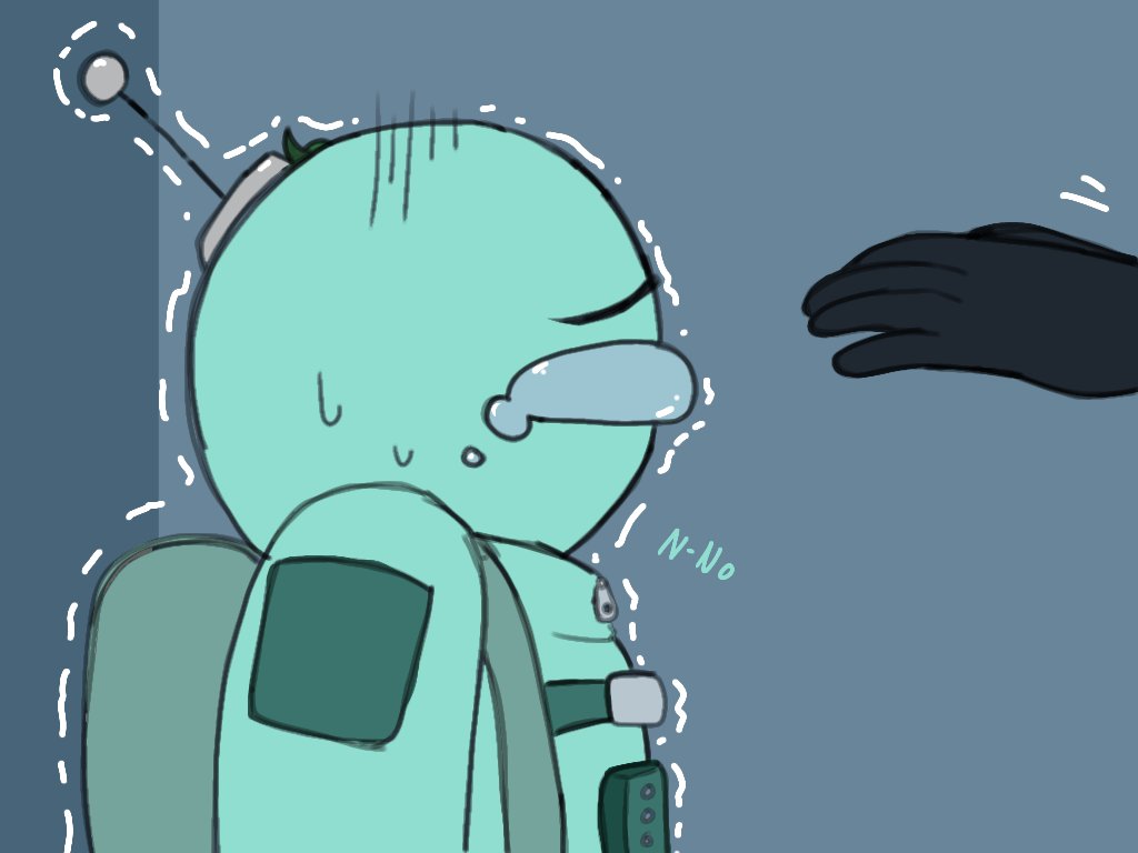 AMIHUMAN6's tweet photo. Wait a second.. am I already post this?!
Cyan and Black the imposter(2/2)
#AmongUs 
#Amonguscomic https://t.co/Nhh7Wnh5sv