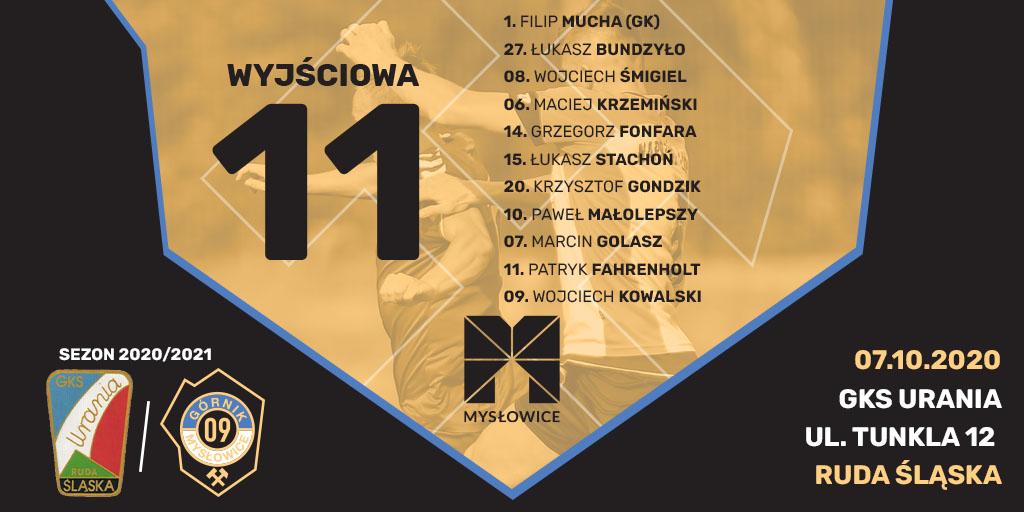 O godzinie 15:30 rozgrywamy zaległy mecz ligowy z GKS-em Uranią Ruda Śląska. Wyjściowa "1️⃣1️⃣" już znana, więc liczy się dziś tylko zwycięstwo. Do Mysłowic chcemy wrócić z kompletem punktów!👊

#Gornik09
#Mysłowice
#G09