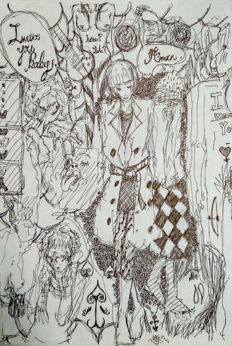 いろんなのがごちゃごちゃ描いてある落書き2
#イラスト #落書き #イラスト好きさんと繋がりたい #絵描きさんと繫がりたい 