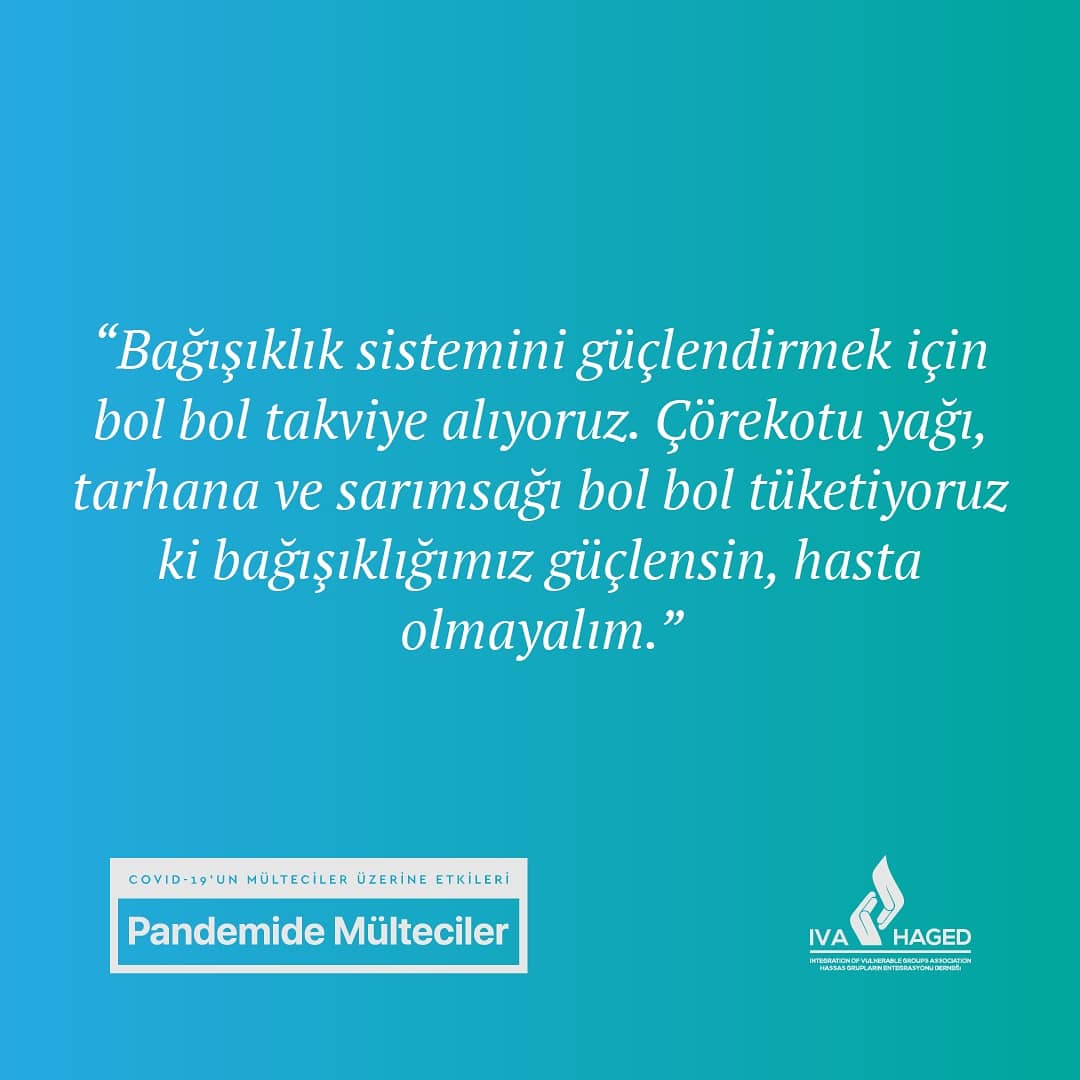 IvaHaged's tweet photo. Mültecilerin salgın günlükleri… röportajların tamamı için takipte kalın!
@SivilDusun #pandemidemülteciler #pandemi #koronavirüs #koronavirüsgünleri #covid19 #mülteciler #göçmenler #sığınmacılar #suriyeliler #afganlar #özbekler #sivildüşün #bizibağlayanşeyler #iyigündekötügünde https://t.co/aUCxh3Bfau