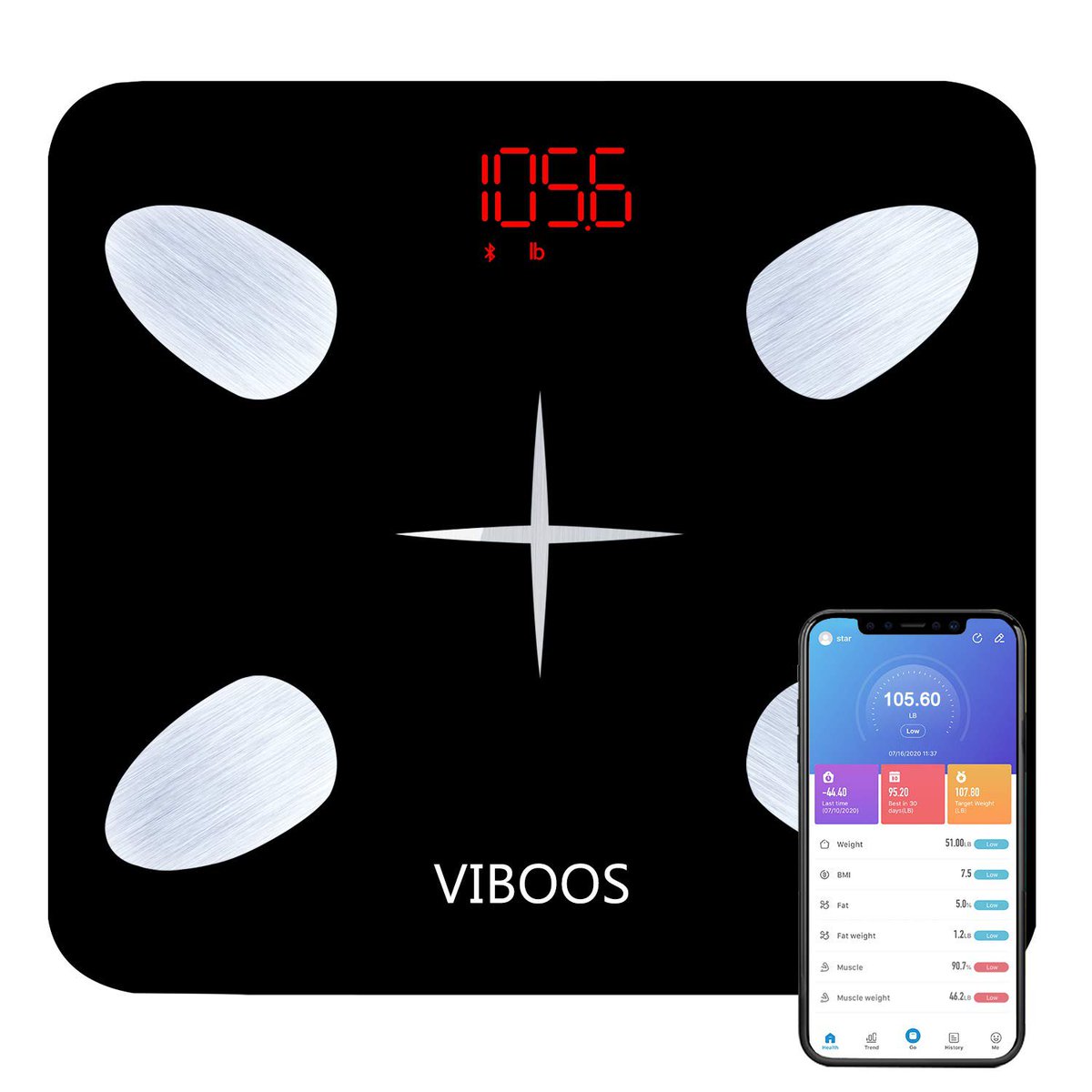 Smart Body Bathroom Weight Scale Fat Bones BMI Digital Bluetooth Fitness APP

ebay.com/itm/3132297843…